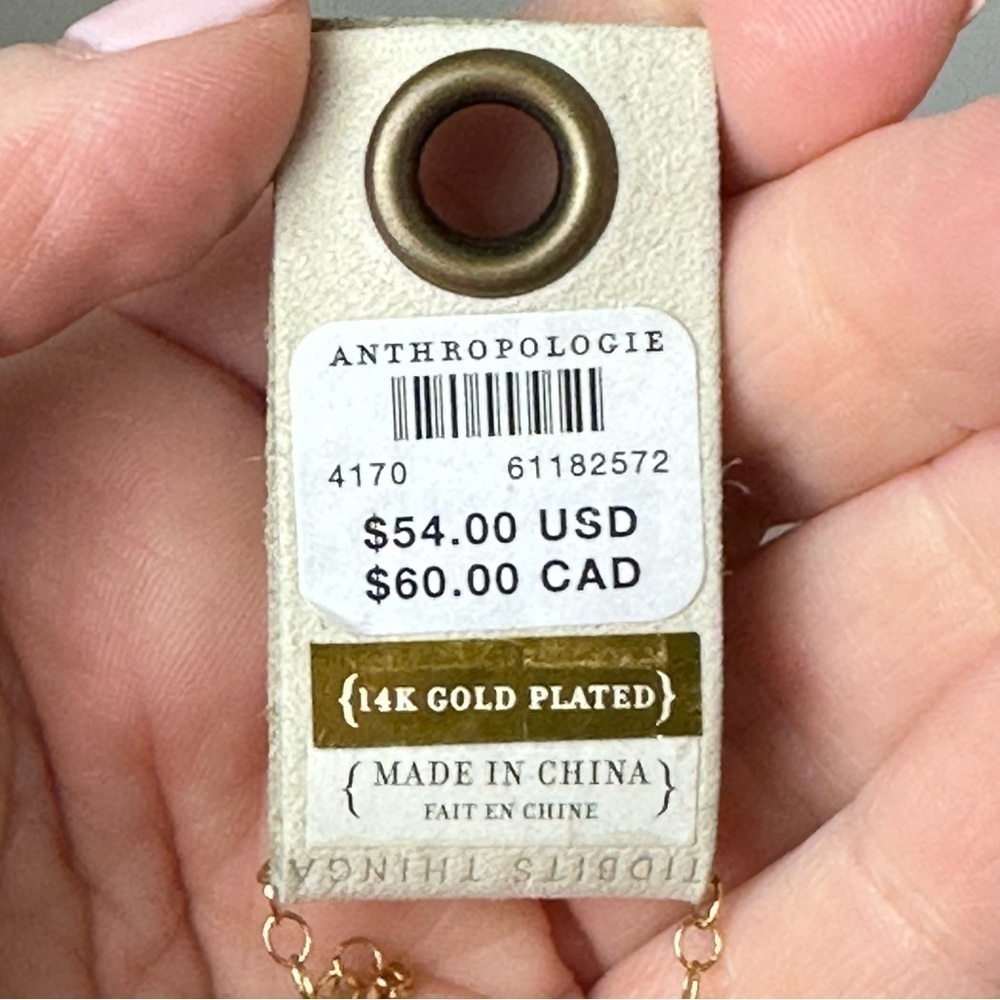 Anthropologie Serefina Triple Layer Necklace Gold - Picture 4 of 4